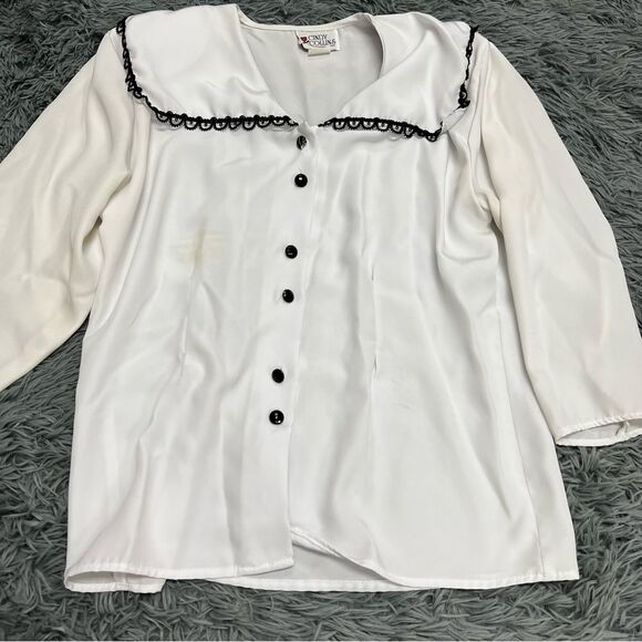 Cindy Collins Vintage Button Front Shirt Size Small - Picture 2 of 12